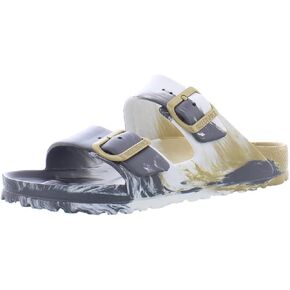 Birkenstock Unisex Arizona Essentials Slide-On Sandal, Glamour Gold Multi, 7-7.5 Narrow Women/5-5.5 Narrow Men, 38EU