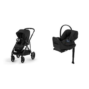Cybex Gazelle S/Cloud G Lux Travel System - Moon Black (Black Frame)