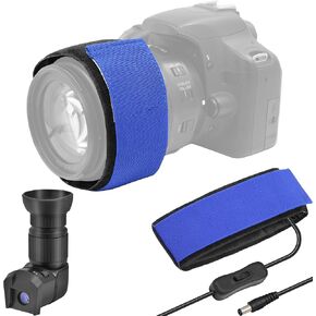 Right Angle Viewfinder - Bundle with - 400mm DC Lens Heater Warmer Dew Heater Strip