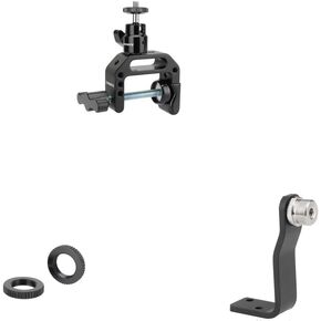 CAMVATE C Clamp Articulated 1/4"-20 Ball Head + 5/8'' Male To 1/4'' Female + 5/8"-27 Dual Lock Nuts