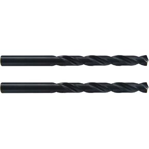 MAXTOOL 9/32"x6" 2pcs Identical Aircraft Extension Drills HSS M2 Extra Long Deep Twist Drill Bits Straight Shank Fully Ground Black; ACF02B06R18P2