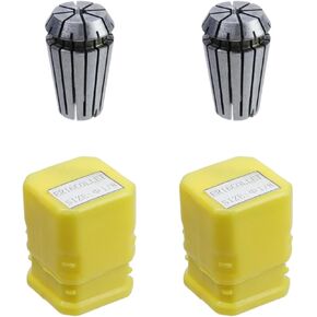 ER-16 Collet Chucks 1/8 Dia ER16 Spring Collet Set for CNC Clamping Device and Chuck Tool-2pcs