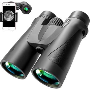 Powerful 12x42 Youth Binoculars for Adults high Powered Hunting Birding Travel Theater Astronomy Bird Watching Stargazing Star Gazing Opera geo Safari Marine Birdwatching