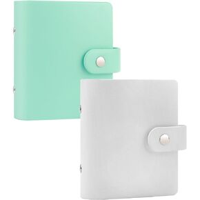 2Packs 52 Pockets Mini Photo Album for Fujifilm Instax Mini Instant Film(Green+White)