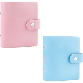 2Packs 52 Pockets Mini Photo Album for Fujifilm Instax Mini Instant Film(Pink+Blue)