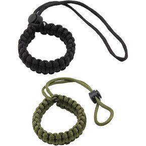 2PCS 40cm Outdoor Survival Bracelet Camera Nylon Wrist Straps Umbrella Cord Braided Rope Pendant for DSLR Camera Binoculars Rangefinders