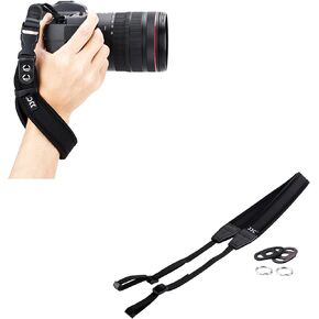 JJC Soft Camera Hand Strap Wrist Strap & Neck Shoulder Strap for Sony A6000 A6100 A6300 A6400 A6500 A6600, Fuji Fujifilm X-T30 II X-T30 X-T20 X-T5 X-T4 X-T3 X-T2 X-E4 & More Cameras