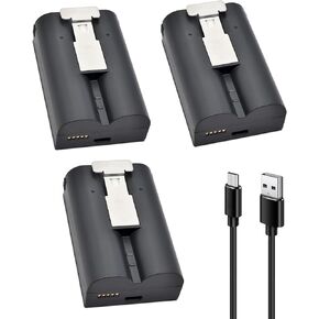 6040mAh 3-Pack Replacement Batteries for Ring-Doorbell Camera 2/3/4,Spotlight Camera and Stick Up Cam(2nd & 3rd Gen),Rechargeable Upgraded Lithium Batteries Camera Indoor 3.65V