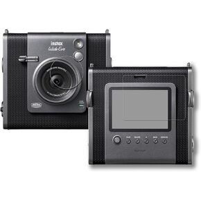 [2 في 1] واقي الشاشة لـ Instax Wide EVO ، واقي شاشة زجاجي فولت واضحة + واقي عدسة زجاجية مزقم