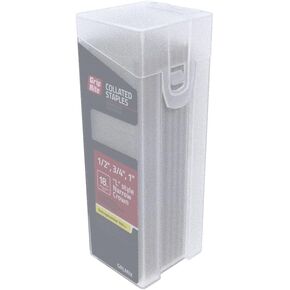Grip Rite Prime Guard GRLMIX 18 Gauge Electrogalvanized L-Style Narrow Crown Staple Mix Pack, 1/2"/3/4"/1"