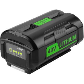 40 Volt 6500mAh Lithium-Ion OP401 Compatible with Ryobi 40V Battery OP4026 OP40201 OP4040 OP40401 OP4050 OP4050A OP40501 with Dual 40V Charger