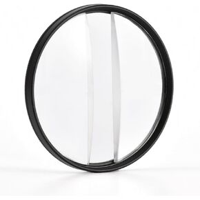 Center Field Split Filter, 58MM Enhancing Focus and Blur Effect Lens, Camera Linear Prism Diopter Lens Filter Photography Accessories for DSLR Cinematice Video and Photo, Pouch Included