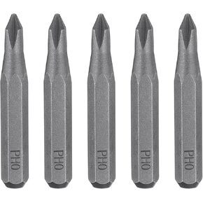 HARFINGTON 5pcs PH0000 Phillips Screwdriver Bit 5/32" Hex Shank 28mm Length Magnetic Cross Head Hex Bits S2 Steel Screw Driver Bit for Electric Manual Screwdrivers Precision Repair