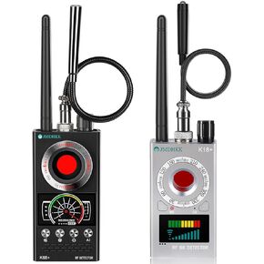 JMDHKK K68+ & K18+ Hidden Camera Detector Bundle – Bug Detector & Privacy Protection Device for Home, Office, Hotel, Car & Travel (Black & Silver)