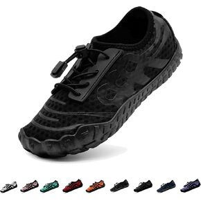 Hike Barefoot Shoes for Women Men Breathable Slip-on Barefoot Water Shoes with Wide Toe Box Non-Slip Athletic Footwear for Hiking Walking Pool Beach Swim Aqua Sport