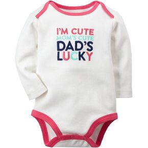 Carter's Baby Girls' Slogan Bodysuit - Dads Lucky - 9 Months