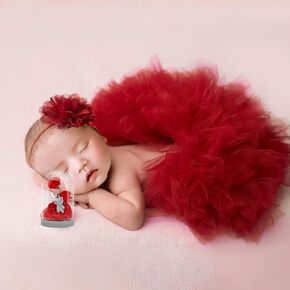 Newborn Tutu Photography Outfits Newborn Photography Outfits Girl Newborn Props for Photography Girl Infant Tutu Skirt Newborn Girl Photoshoot Outfits Newborn Photography Props(White)