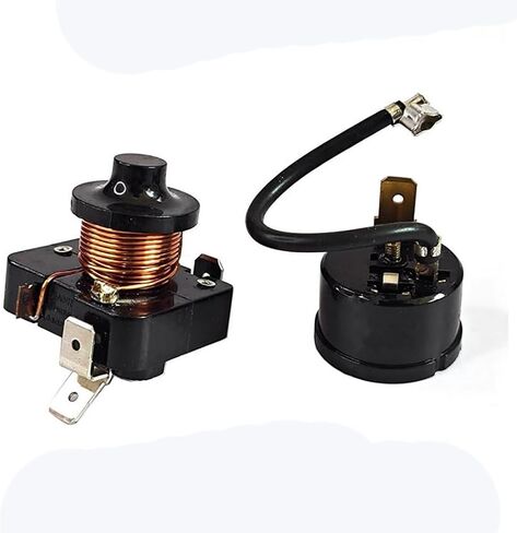 QL2-7.1 Refrigerator Compressor Starter Relay + 1/2hp Round Protector Replacement Accessories in Saudi Arabia