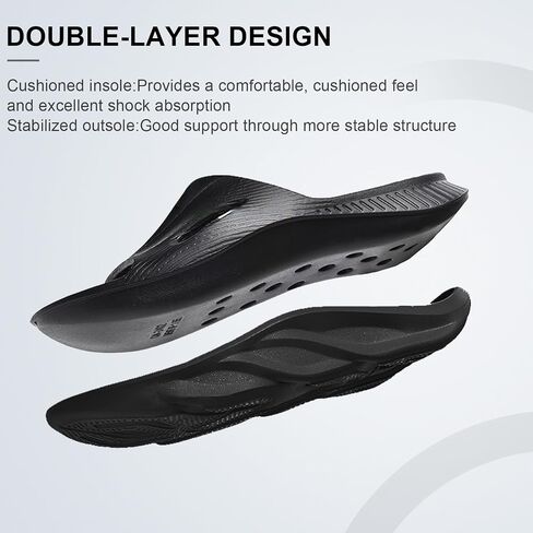 Recovery Slides for Men and Women - Orthopedic Sandals with Arch Support & Thick Cushion, Plantar Fasciitis Slippers, Lightweight Non-Slip Slides for Post-Workout Recovery in Saudi Arabia