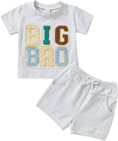 Big Brother Little Sister Outfits Toddler Baby Summer Clothes, Sister Brother Matching Outfits Short Set 0-5T in Saudi Arabia