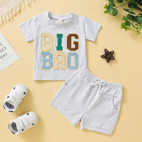 Big Brother Little Sister Outfits Toddler Baby Summer Clothes, Sister Brother Matching Outfits Short Set 0-5T in Saudi Arabia