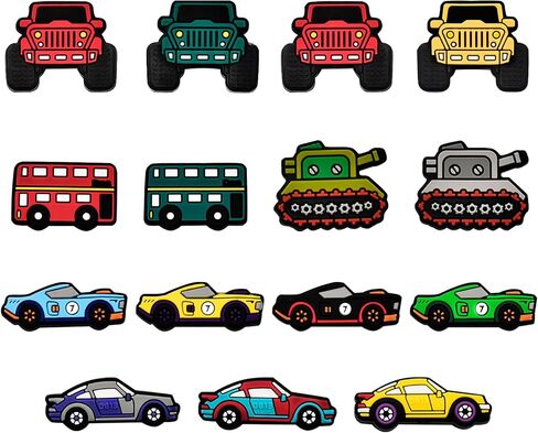 15 PCS Silicone Focal Beads for Pens Character Car Theme Silicone Beads for Keychain Making Silicone Beads Bulk for Jewelry Making Bracelet Necklace Handmade Crafts in Saudi Arabia