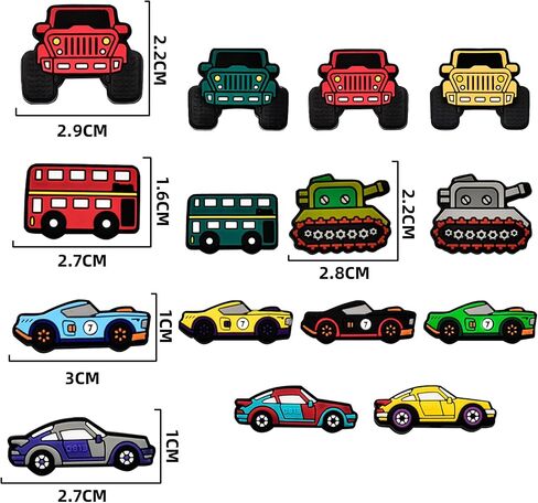 15 PCS Silicone Focal Beads for Pens Character Car Theme Silicone Beads for Keychain Making Silicone Beads Bulk for Jewelry Making Bracelet Necklace Handmade Crafts in Saudi Arabia