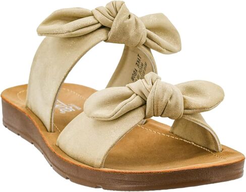 Corkys Footwear Women's Take A Bow Sandals - Where Comfort Meets Chic with Lightweight Feel, Two Straps With a Dainty Bow Detail, And Comfortable Insoles in Saudi Arabia