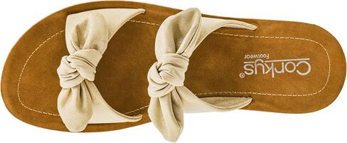Corkys Footwear Women's Take A Bow Sandals - Where Comfort Meets Chic with Lightweight Feel, Two Straps With a Dainty Bow Detail, And Comfortable Insoles in Saudi Arabia