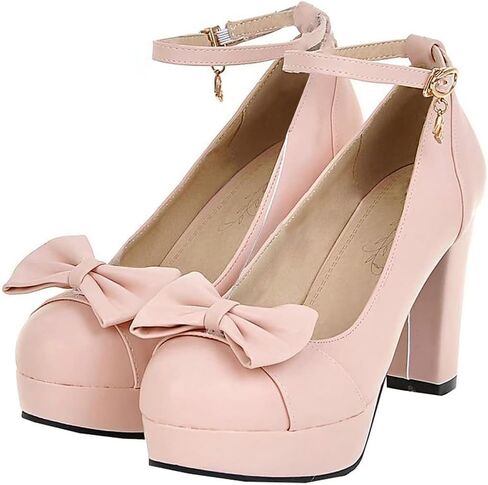 Beaupas Women's Buckle Cankle Strap CHENTY HEELS CHENTER CHENT in Kuwait