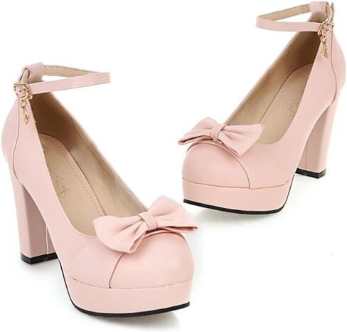 Beaupas Women's Buckle Cankle Strap CHENTY HEELS CHENTER CHENT in Kuwait