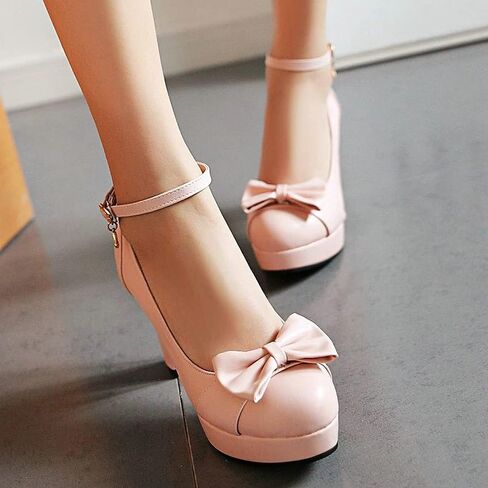 Beaupas Women's Buckle Cankle Strap CHENTY HEELS CHENTER CHENT in Kuwait