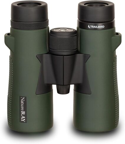 Trailbird 10x42 Binoculars, Lightweight and Waterproof with Premium Optical Performance, BaK4 Prisms, Fully Multicoated Lenses, Ideal for Hiking, Birdwatching, and Wildlife Observation-Green in Saudi Arabia