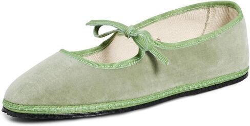 Women's Mary Jane Velvet Brigitte Flats in Saudi Arabia