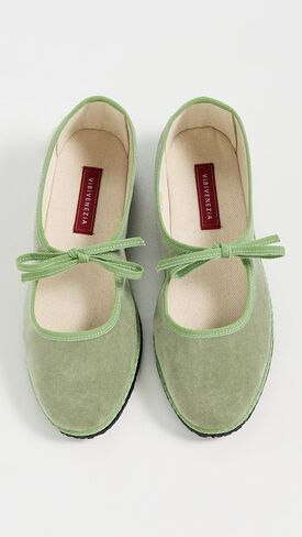 Women's Mary Jane Velvet Brigitte Flats in Saudi Arabia
