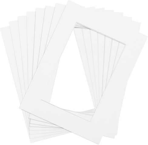 8pcs 6x8 Picture Mats, Photo Frame Matting for 4x6 Mat Board Acid Free, Photo Mats 6x8 for 4x6 for Photo Frame/Posters Prints/Paintings - 1.5mm Thickness/Cream-Colored in Saudi Arabia