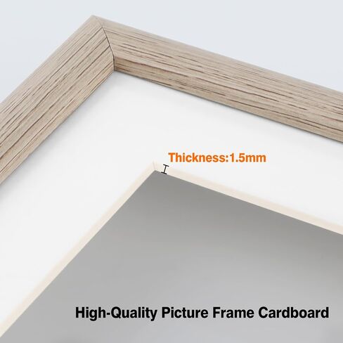 8pcs 6x8 Picture Mats, Photo Frame Matting for 4x6 Mat Board Acid Free, Photo Mats 6x8 for 4x6 for Photo Frame/Posters Prints/Paintings - 1.5mm Thickness/Cream-Colored in Saudi Arabia