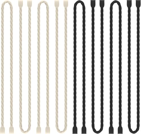 8PCS Silicone Cable Ties 6 Inch Reusable Twist Ties Steel-Core Cable Tie Straps Organizer All Purpose Bendable Cord Tie for Indoor Outdoor Bundling Holding Securing and Wrapping (Black White) in Kuwait