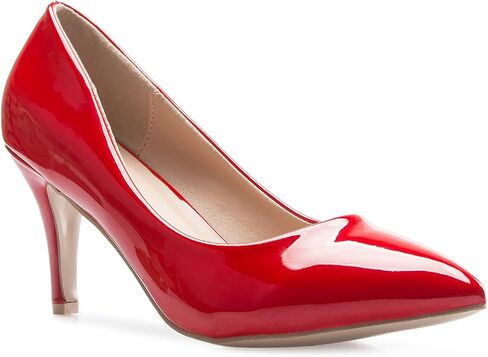 Women's Classic D'Orsay Closed Toe Mid Stiletto Heel Pump | Dress, Work, Party Low Heeled Pumps | high Casual Comfortable Sale in Saudi Arabia