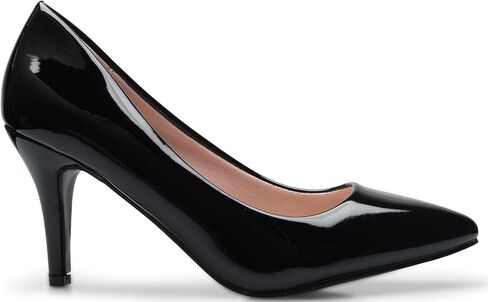 Women's Classic D'Orsay Closed Toe Mid Stiletto Heel Pump | Dress, Work, Party Low Heeled Pumps | high Casual Comfortable Sale in Saudi Arabia