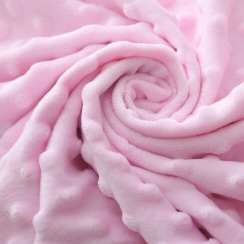 Gina Era Baby Blankets for Boys Girls 30 * 40″, Super Soft Comfy Blankets Double Layer with Dotted Backing for Toddler, Nursery Bed Blanket Stroller Crib Shower Gifts for Newborn (Pink Elephant) in Kuwait