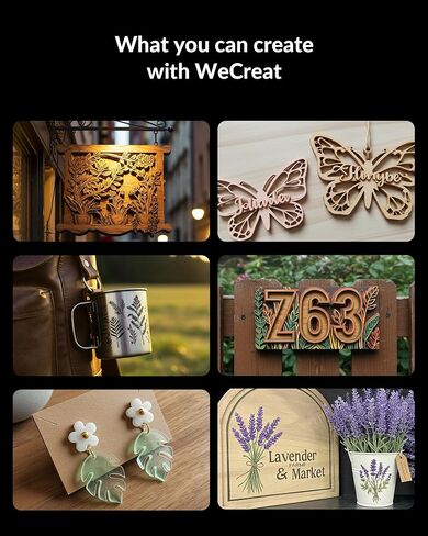 WECREAT Laser Engraver with Air Assist, 20W(20,000mW) Desktop Diode Laser Engraver and Cutter with Auto-Lifting Enclosure for Wood Acrylic Metal Leather DIY in Kuwait