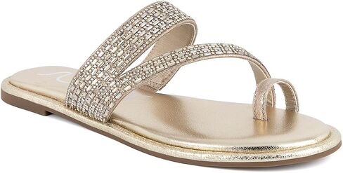 صندل حلقة إصبع القدم السكر للسيدات مع نعل سليدي-انزلاق مفتوح على أخمص القدمين يتخبطون في جلد نباتي in Kuwait