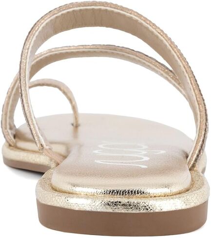 صندل حلقة إصبع القدم السكر للسيدات مع نعل سليدي-انزلاق مفتوح على أخمص القدمين يتخبطون في جلد نباتي in Kuwait