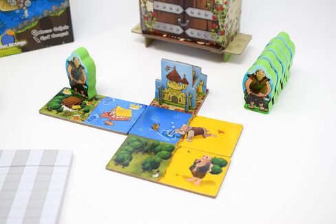 BLUE ORANGE GAMES Dragomino، My First Kingdomino- لعبة استراتيجية للأطفال من 2 إلى 4 لاعبين - للأعمار من 5 سنوات فما فوق in Saudi Arabia