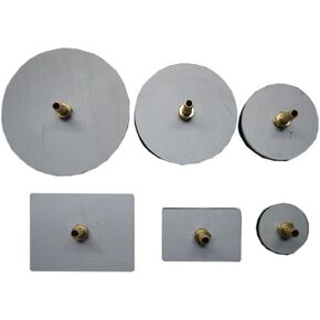 VACUUM TEST PLATES FOR ROBIN AIR VACUUM PUMP 6 PADS WITH BRASS FITTINGS - VALVE