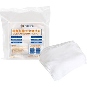 Microfiber Cleaning Cloths，Non-dust Dry Wet Dual Use Cleaning Cloth for Mobile Phone Laptop LCD Screen Glass Microscope Lens Camera Eyeglasses Wiping Cleaning Cloths (50PCS 4x4 inch (Pack of 1))