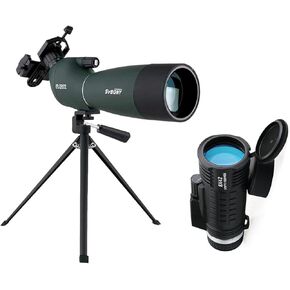 SVBONY SV28 Spotting Scopes Bundle with SV42 8x42 Monocular