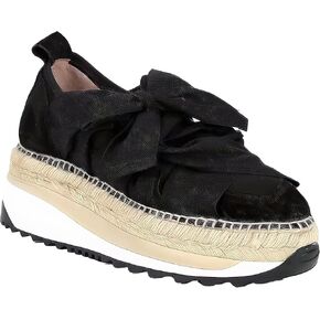 Free People Women's Chapmin Espadrille Sneakers, Black, 8