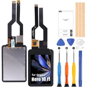 for GoPro Hero 9/10 / 11 Screen Replacement - for GoPro Hero9 LCD Display Touch Screen for GoPro Hero 10/11 Action Camera Touch Digitizer Glass Assembly Repair Parts